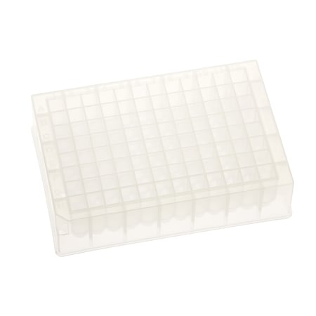 Celltreat Storage Plate, PP, Rnd Bottom, Non-sterile, 1.5mL, 96-Deep Square Well, PK25 229573